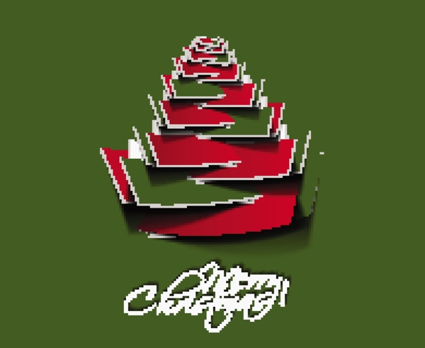 19創(chuàng)意的圣誕樹矢量素材