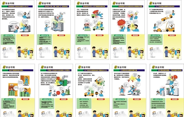 工廠(chǎng)安全守則圖片