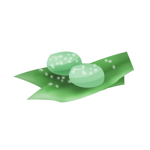 立體青團(tuán)裝飾插畫