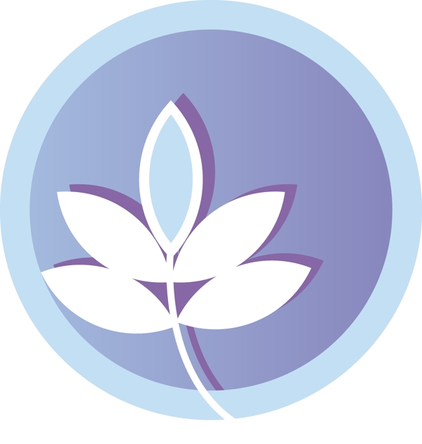 淺藍(lán)色花卉圖標(biāo)