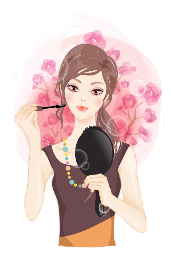 美女化妝圖片