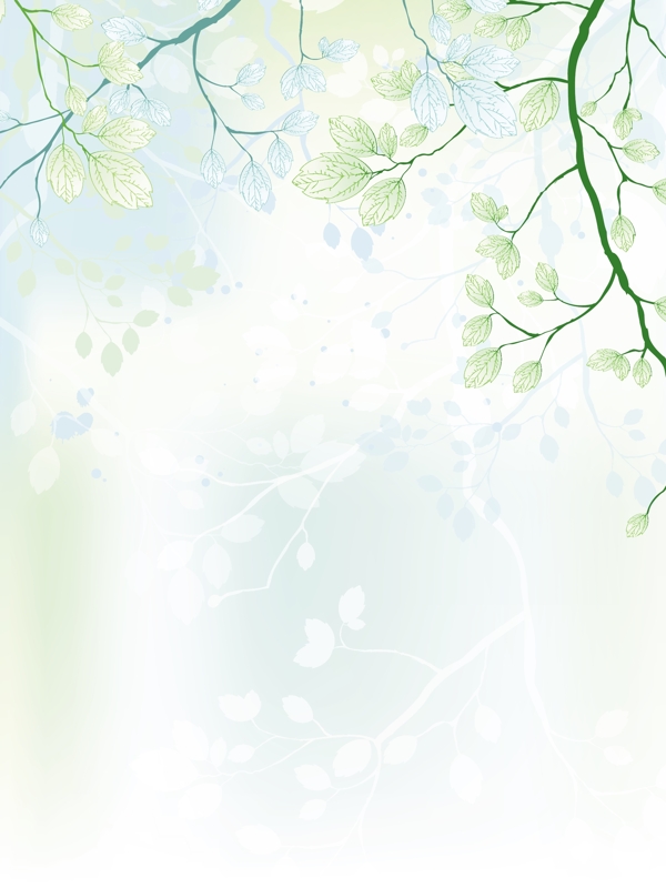 春天背景矢量插畫