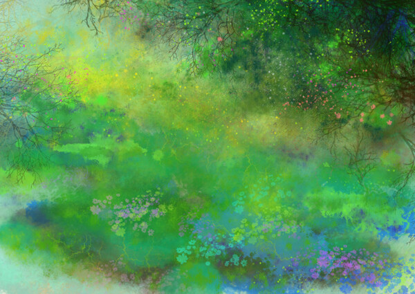 抽象風(fēng)景插畫圖片