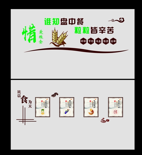 食堂文化墻