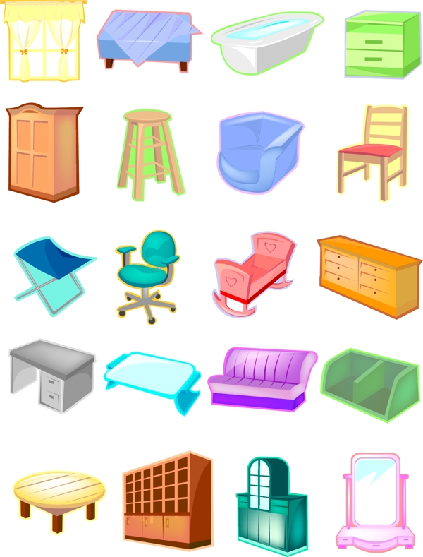 矢量家具