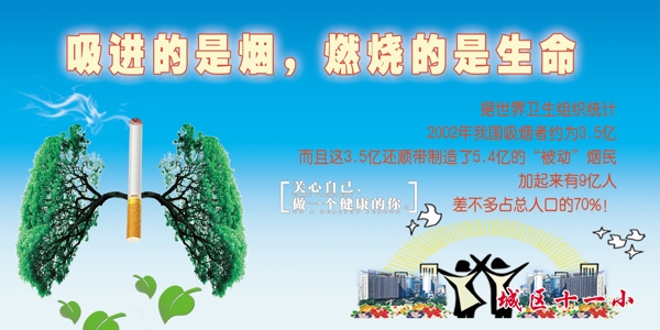 禁煙展板