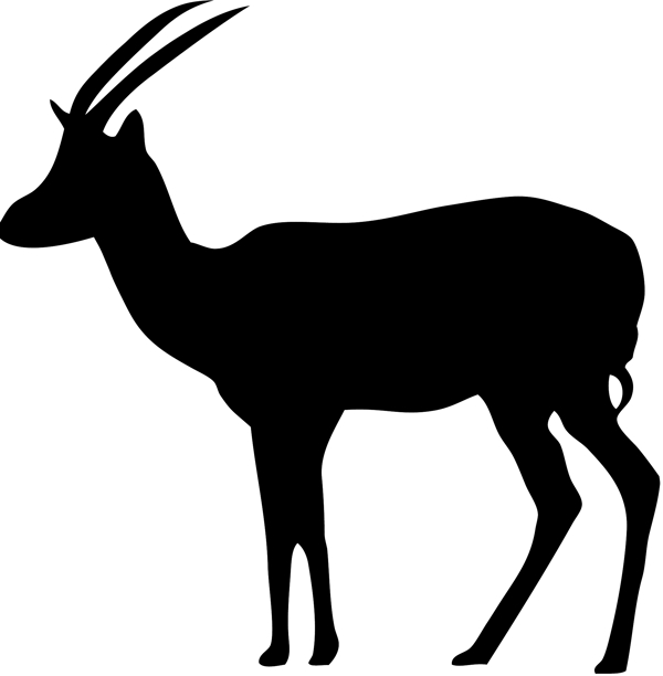野生动物系列羚羊矢量图