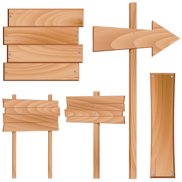 木材标志矢量素材
