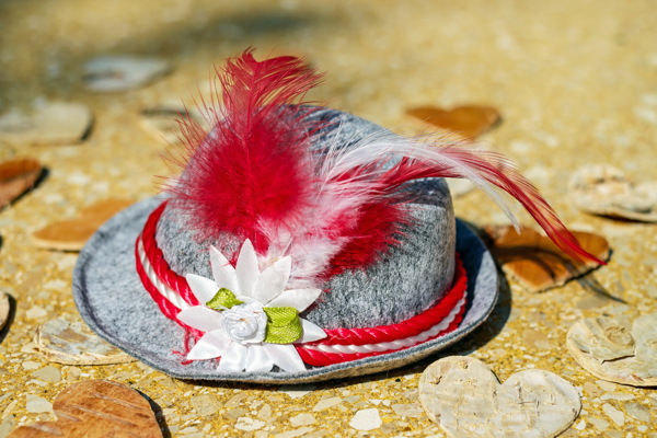 女式羽毛帽子图片