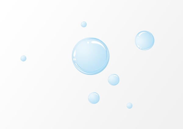 蓝色水滴水珠泼水节元素