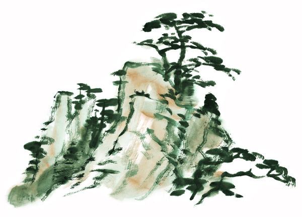 水墨山水畫圖片