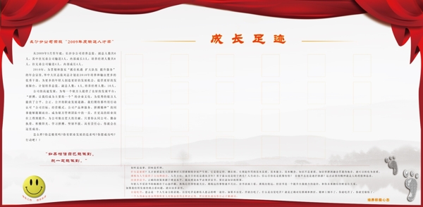 成長(zhǎng)足跡文化墻