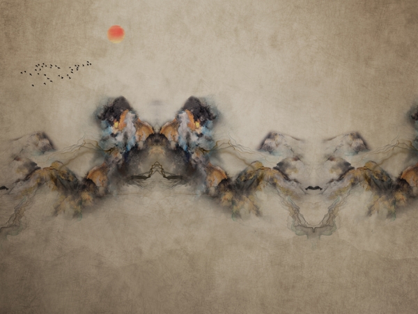 新中式背景墻