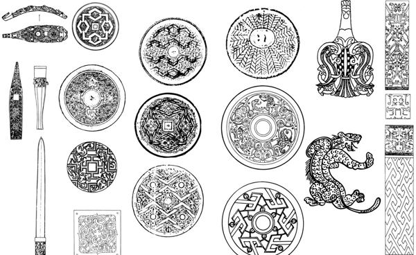 古代花紋