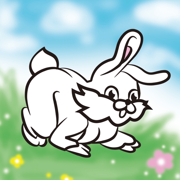 卡通小白兔图片