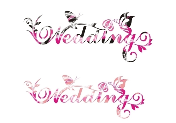 wedding字母