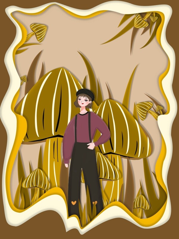 卡通插圖植物原創(chuàng)