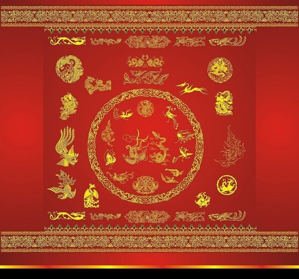 龍鳳底圖圖片