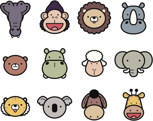動物頭像圖片