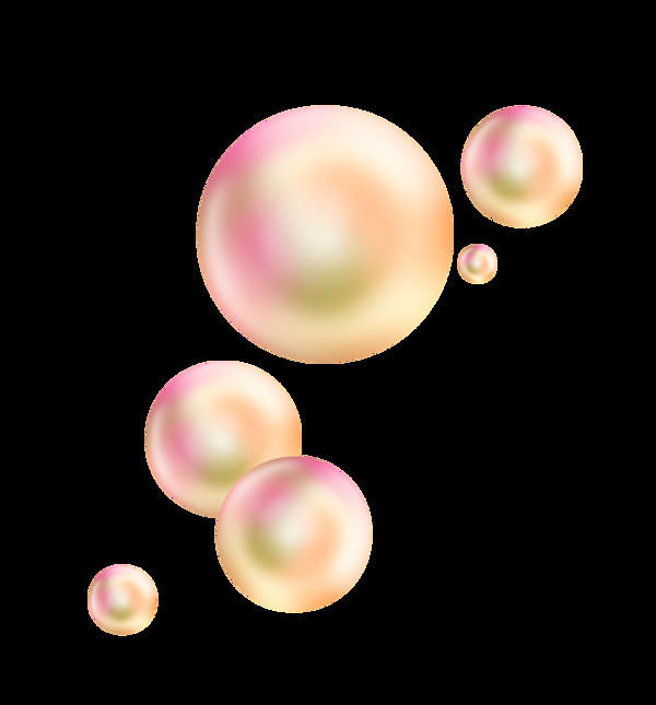 彩色透明肥皂泡气泡水泡珍珠泡泡