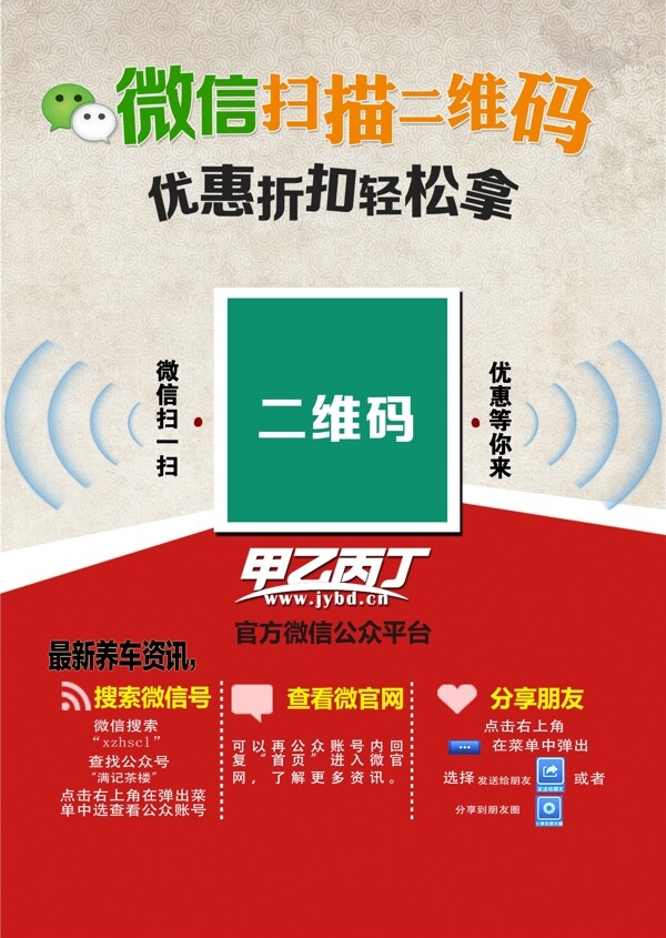 微信二維碼宣傳海報(bào)