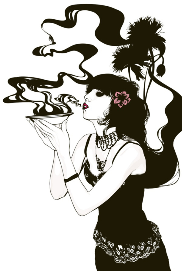 位圖人物女人色彩黑色免費素材