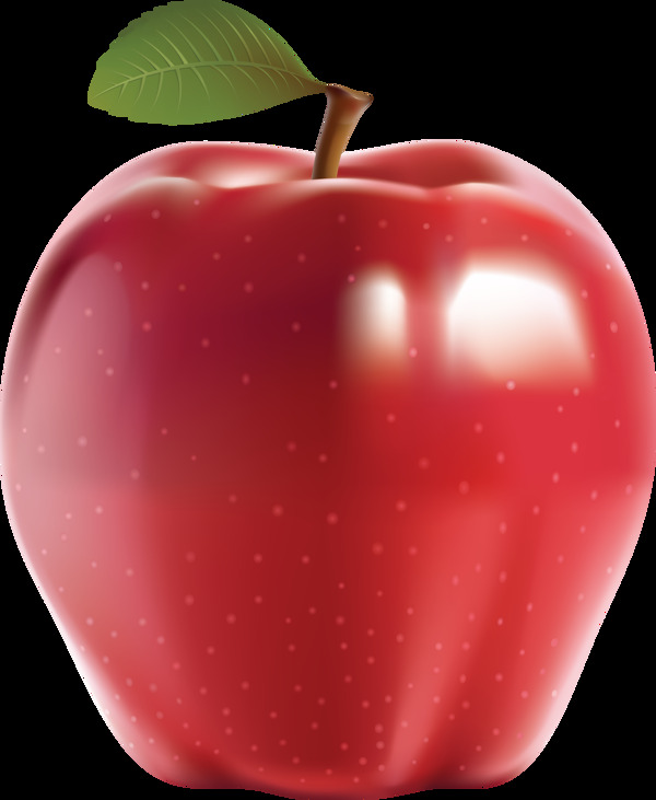 红色苹果图片免抠png透明图层素材