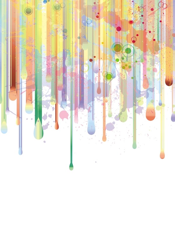 水彩背景矢量插畫