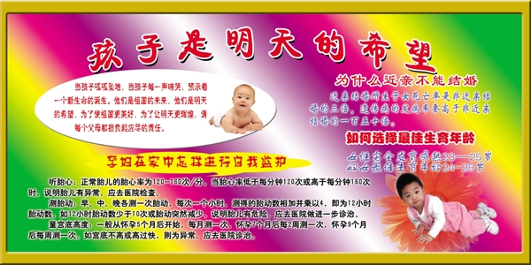 計(jì)劃生育展板模板