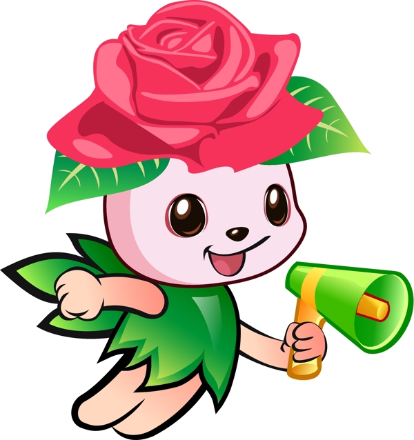 花朵卡通人