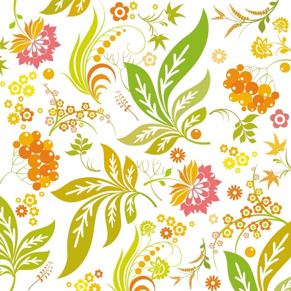 歐美花紋1615矢量EPS