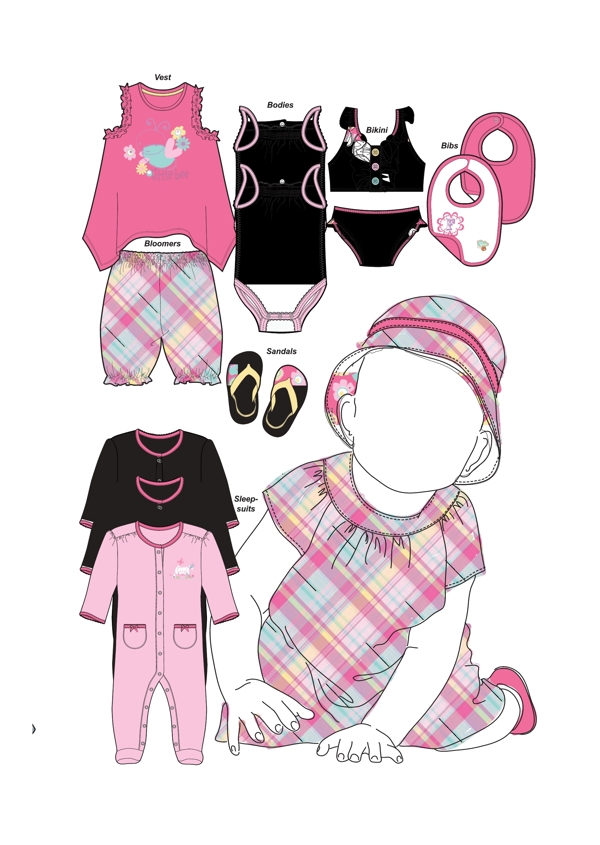 服裝款式效果圖圖片
