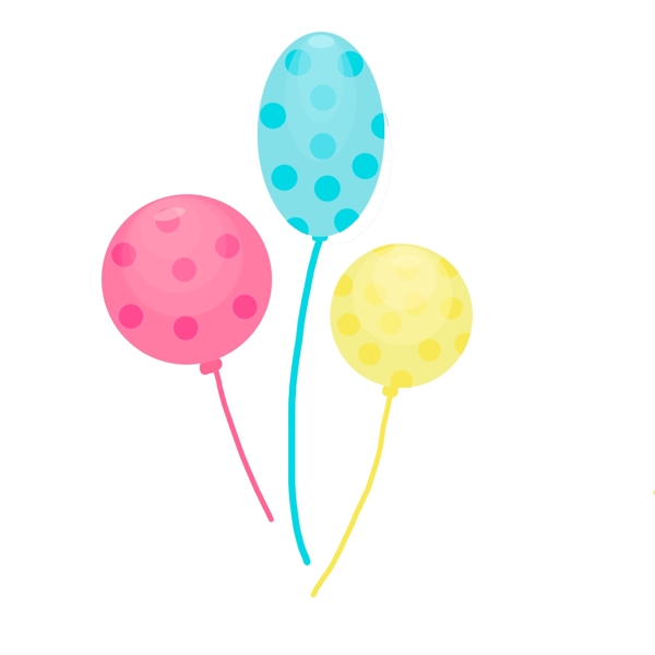 生日可爱组合气球图标