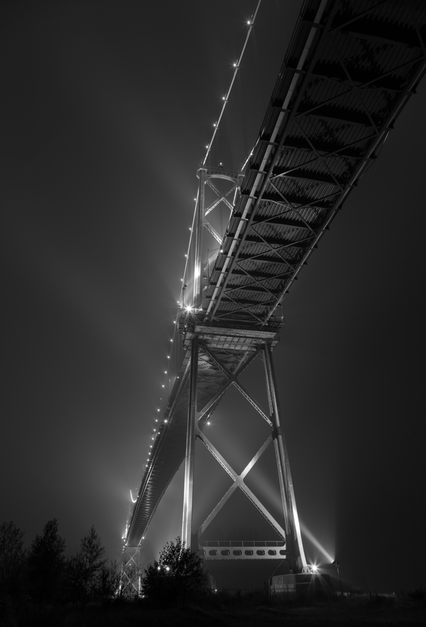 金门大桥灯光摄影图片