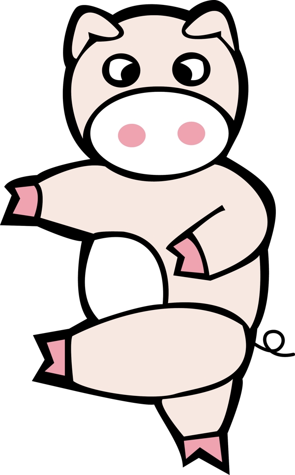 矢量豬