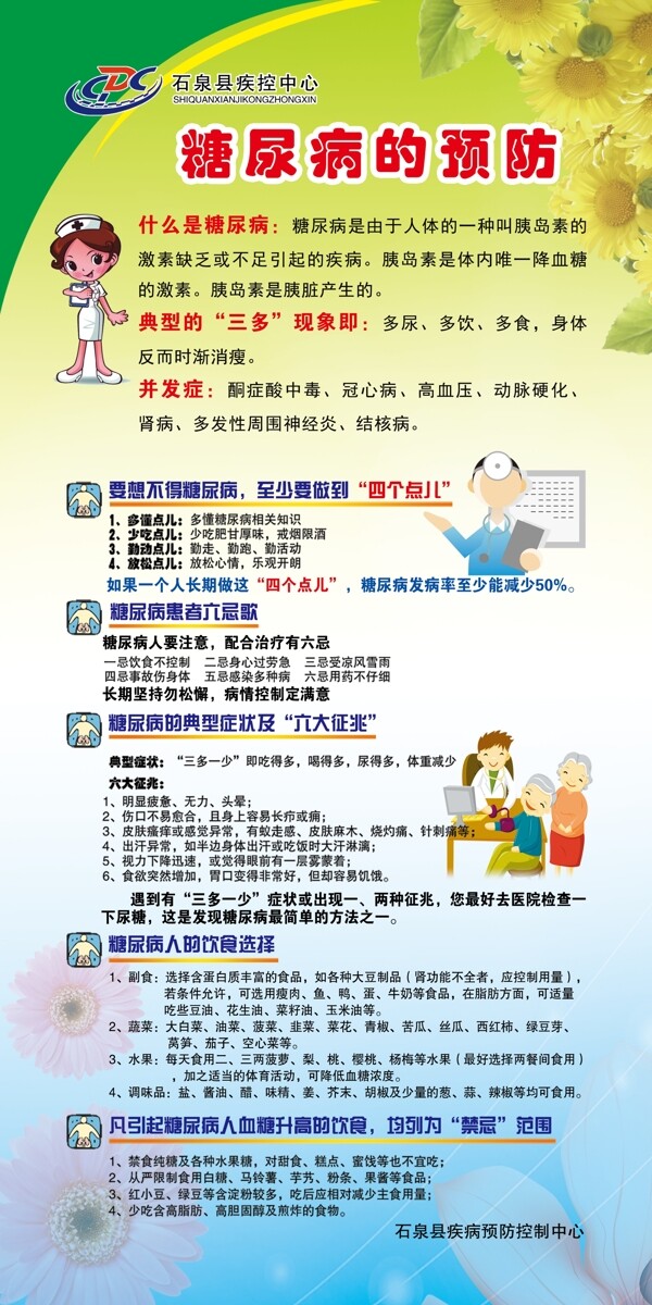 糖尿病展板圖片