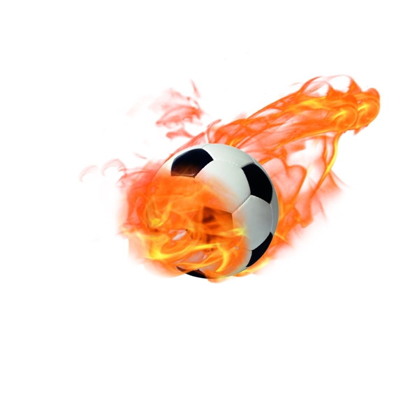 火焰装饰足球元素