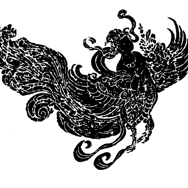 印花矢量圖動(dòng)物鳥(niǎo)類(lèi)色彩黑色免費(fèi)素材