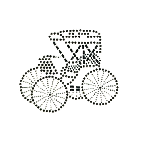 燙鉆交通工具馬車文字英文免費素材