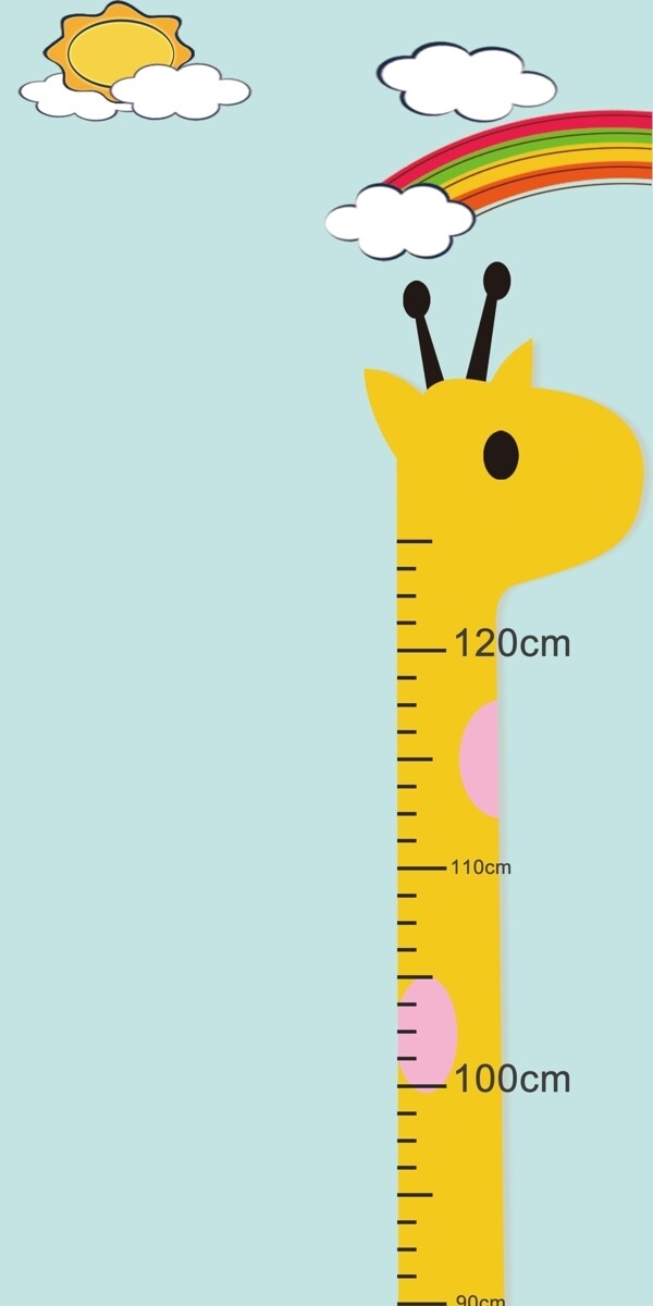 量尺寸量身高长颈鹿