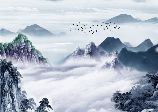 新中式背景墻