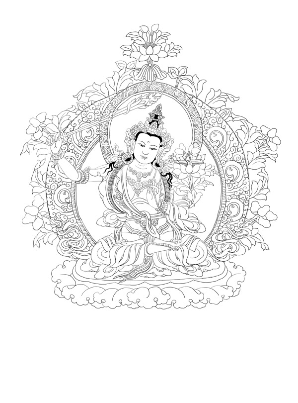 文殊菩薩圖片