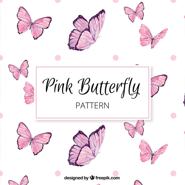 粉红色蝴蝶的大图案