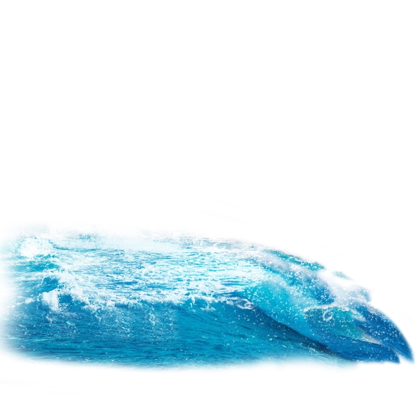蓝色大海海浪海涛元素