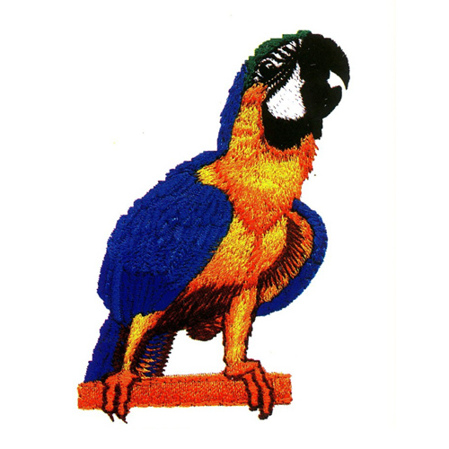 繡花動(dòng)物鳥(niǎo)類(lèi)色彩黑色免費(fèi)素材