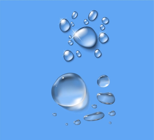 矢量水滴素材