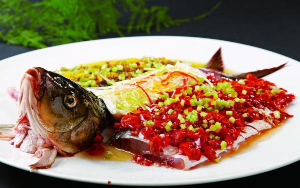 三味蒸鯉魚圖片