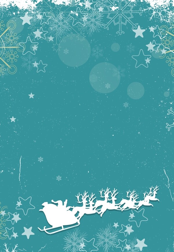 简约蓝色圣诞节底纹背景设计