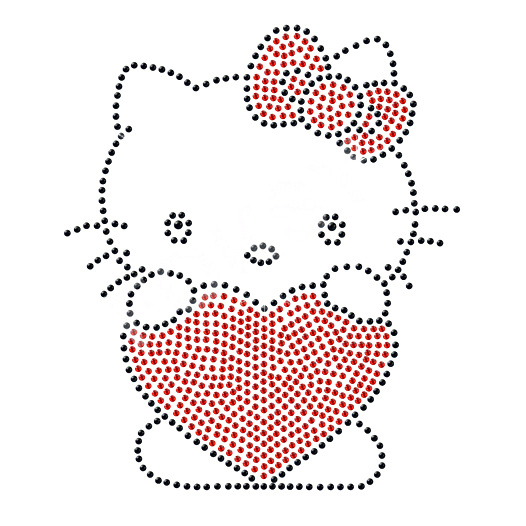 燙鉆動物貓hellokitty免費(fèi)素材