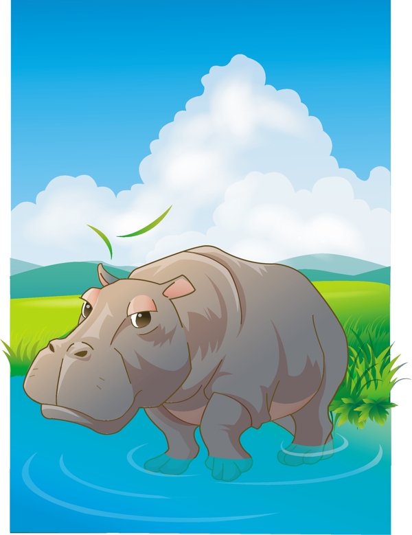 寫實野生動物矢量圖14